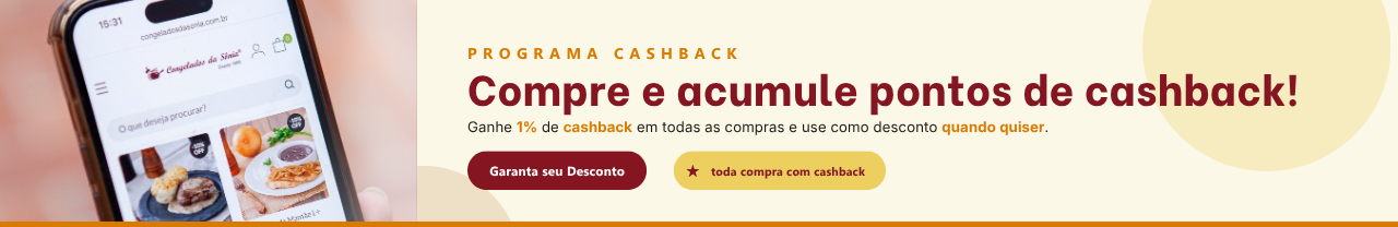 Banner Congelados da Sônia Cashback